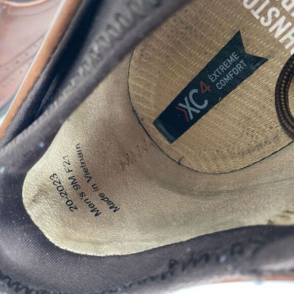 Johnston & Murphy XC4 Lancer Wingtip Shoe Size 9 M Brown Casual Waterproof - Picture 9 of 14